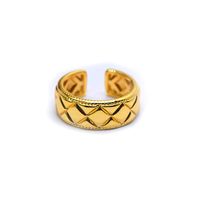 Fashion European Wide Women's Ring Brass Exaggerated Ring sku image 1