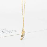 Coin Pendant Fashion Popular Clavicle Chain Pearl Necklace sku image 1
