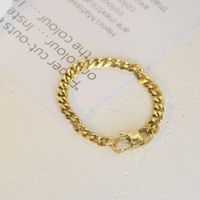 14k Gold Unfading Twist Chain Bracelet Fashion Simple Titanium Steel Lock Bracelet Female sku image 4