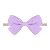 Fashion Slub Cotton Bow Headband Nylon Baby Headband Children's Hair Accessories sku image 7