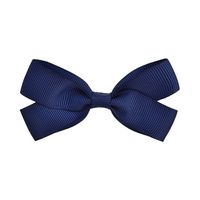 Fashion Children's Hair Accessories Ribbed Bow Hairpin 20-color Solid Color Side Clip sku image 2