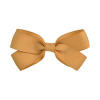 Fashion Children's Hair Accessories Ribbed Bow Hairpin 20-color Solid Color Side Clip sku image 3