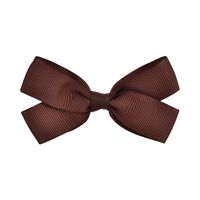 Fashion Children's Hair Accessories Ribbed Bow Hairpin 20-color Solid Color Side Clip sku image 4