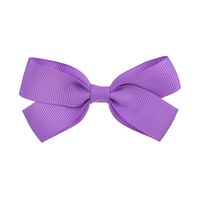 Fashion Children's Hair Accessories Ribbed Bow Hairpin 20-color Solid Color Side Clip sku image 6