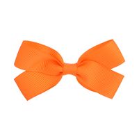 Fashion Children's Hair Accessories Ribbed Bow Hairpin 20-color Solid Color Side Clip sku image 10