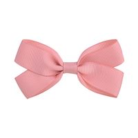 Fashion Children's Hair Accessories Ribbed Bow Hairpin 20-color Solid Color Side Clip sku image 17