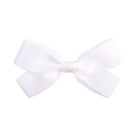 Fashion Children's Hair Accessories Ribbed Bow Hairpin 20-color Solid Color Side Clip sku image 19