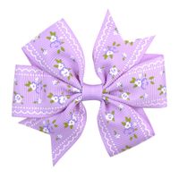 Modedruck Gänseblümchen Sonnenblume Bowknot Baby Haarnadel sku image 9