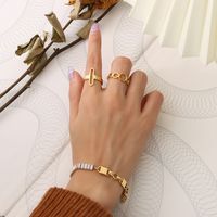 European And American Ins Fashion Zircon Splicing Necklace Bracelet  Jewelry sku image 4