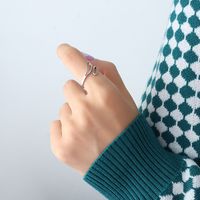 Fashion Geometric Opening Titanium Steel Retro Ring sku image 3