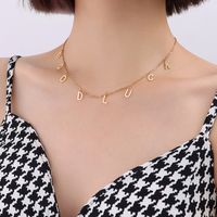 Good Luck Necklace 2021 New Hip-hop Titanium Steel Clavicle Chain Korean Jewelry sku image 1