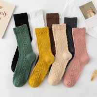 Autumn And Winter New Socks Female Mid-tube Warm Threaded Simple Mid-thickness Stockings main image 1
