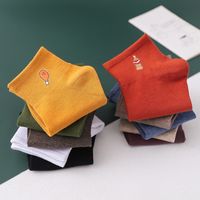 Summer Thin Light-mouth Solid Color Socks Printing Sweat-absorbent Breathable Socks main image 3