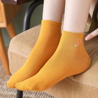 Summer Thin Light-mouth Solid Color Socks Printing Sweat-absorbent Breathable Socks main image 4