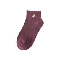 Summer Thin Light-mouth Solid Color Socks Printing Sweat-absorbent Breathable Socks main image 6