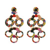 Exaggerated Geometric Hollow Fashion Personality Temperament Earrings main image 1