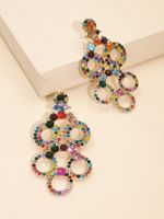 Exaggerated Geometric Hollow Fashion Personality Temperament Earrings main image 6