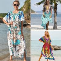 Fashion Seaside Beach Quick-drying Loose Large-size Long Skirt Vacation Sunscreen main image 6