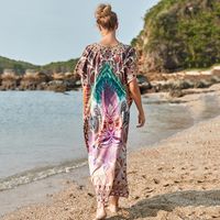 Fashion Seaside Beach Quick-drying Loose Large-size Long Skirt Vacation Sunscreen main image 4