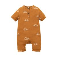 Summer Short-sleeved Pit Strip Romper Romper Solid Color Casual Infant One-piece Wholesale sku image 11