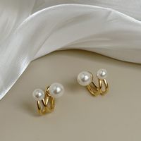 Korean Light Luxury Pearl Niche Design Earrings Women Wholesale main image 5