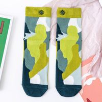 Camouflage Long Tube Socks Female Trend Korean Style Hit Color Embroidered Cotton Socks sku image 2