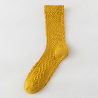 Autumn And Winter New Socks Female Mid-tube Warm Threaded Simple Mid-thickness Stockings sku image 5