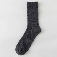 Autumn And Winter New Socks Female Mid-tube Warm Threaded Simple Mid-thickness Stockings sku image 8