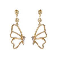 Butterfly Crystal Earrings New Products Fashion Boutique Cute Earrings sku image 1