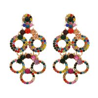Exaggerated Geometric Hollow Fashion Personality Temperament Earrings sku image 2