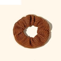 Knitted Solid Color Stretch Headband Scrunchy Tie Hair Headband main image 5