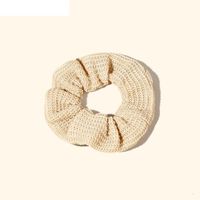 Knitted Solid Color Stretch Headband Scrunchy Tie Hair Headband main image 6