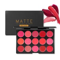 Fashion Matte Velvet Matte 15-color Lip Gloss Tray Waterproof Lipstick Tray main image 5