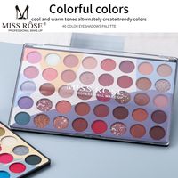 Erdfarbene Nude-palette Perlmutt-matter Farbverlauf Make-up-lidschatten main image 5