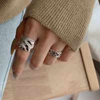 Simple Wide Brim Smooth Chain Index Finger Simple Open Fashion Ring main image 3