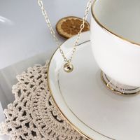 Fashion Little Ball Clavicle Chain Simple Copper Necklace Wholesale main image 6
