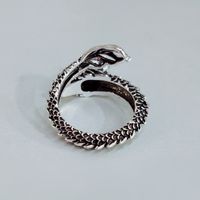 Retro Domineering Dragon Opening New Zodiac Index Finger Copper Ring main image 5