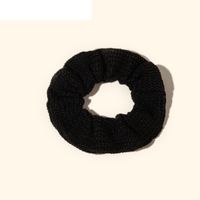 Knitted Solid Color Stretch Headband Scrunchy Tie Hair Headband sku image 2
