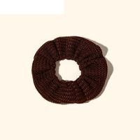 Knitted Solid Color Stretch Headband Scrunchy Tie Hair Headband sku image 3