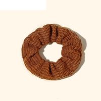 Knitted Solid Color Stretch Headband Scrunchy Tie Hair Headband sku image 4