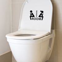 Wholesale 3pcs Thinking Room Toilet Lid Decal main image 3