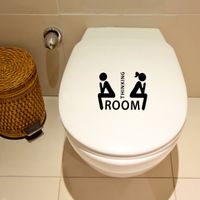 Wholesale 3pcs Thinking Room Toilet Lid Decal main image 6