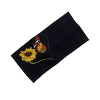 Patrón De Girasol Que Imprime Diadema Elástica De Yoga Deportiva De Lados Anchos sku image 3