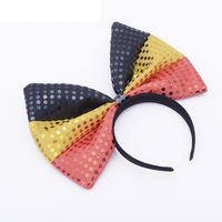 New Large Bow Sequined Fabric Flag Headband Wholesale sku image 10