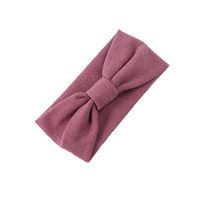 Velvet Knotted Winter Anti-leaf Soft Warm Pure Color Ladies Headband sku image 2