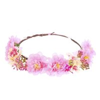 Fashion Fabric Bohemian Flower Wreath Ladies Headband sku image 1
