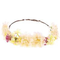 Fashion Fabric Bohemian Flower Wreath Ladies Headband sku image 3