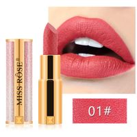 Fashion Bright Star Lipstick Gold Tube Moisturizing Lipstick sku image 1