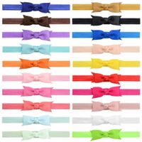 Wholesale Ribbed Ribbon Bow Hairband European And American Girls Baby Headband main image 1