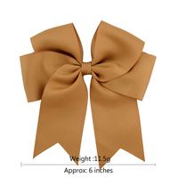 6 Inch Ribbed Satin Ribbon Fishtail Double-layer Streamer Bow Children's Hair Accessories main image 4
